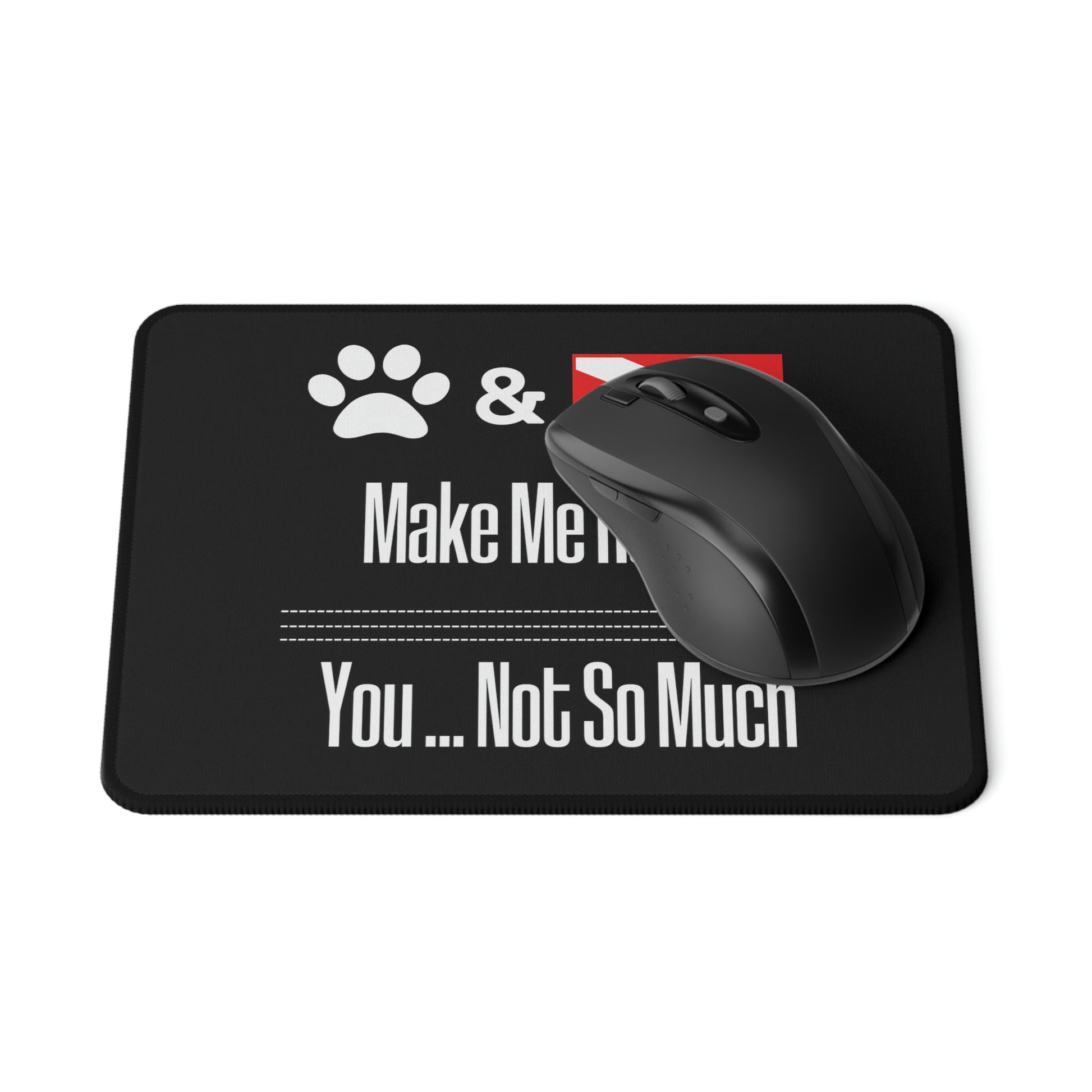 Dogs and Scuba Diving Make me Happy Mouse Pad, Scuba Gift, Gift for her, Unique Scuba GIft