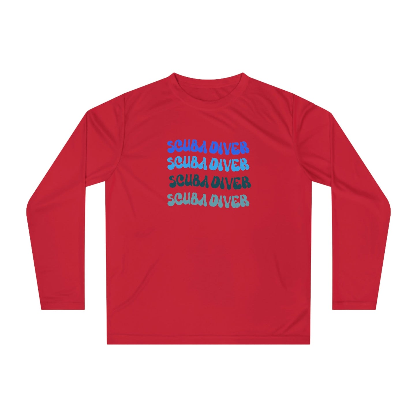Scuba Diver Rash Guard- Retro Font