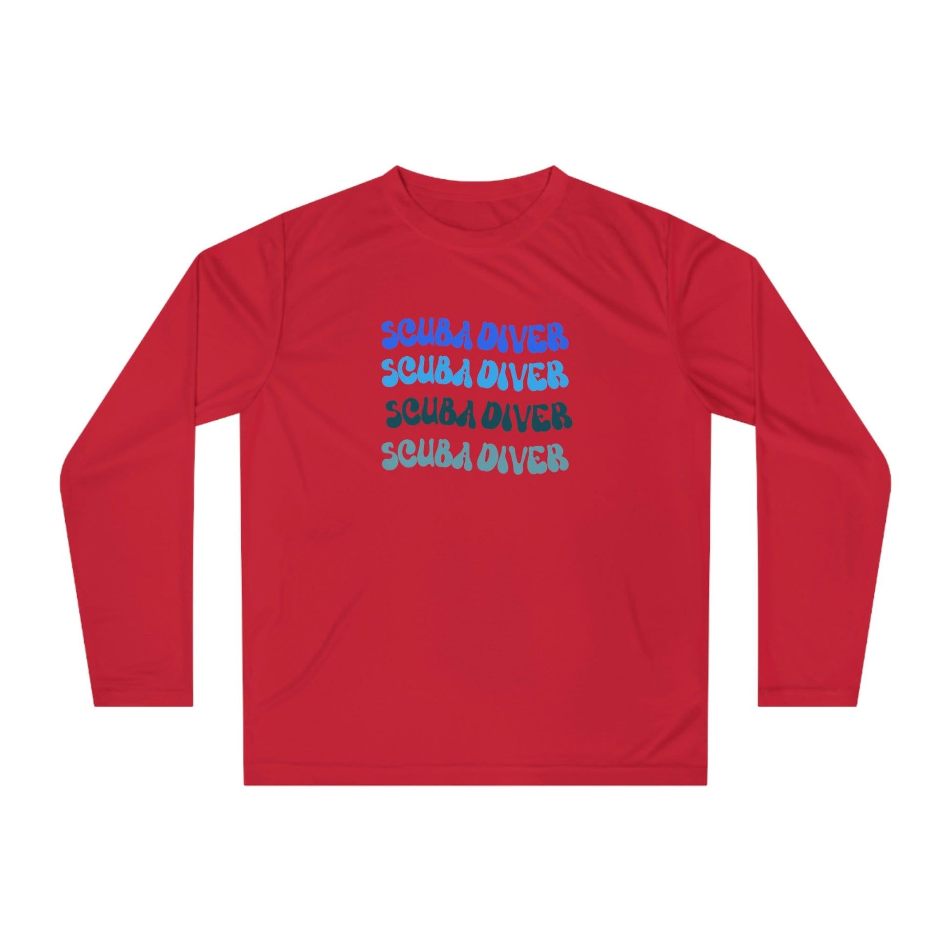 Scuba Diver Rash Guard- Retro Font