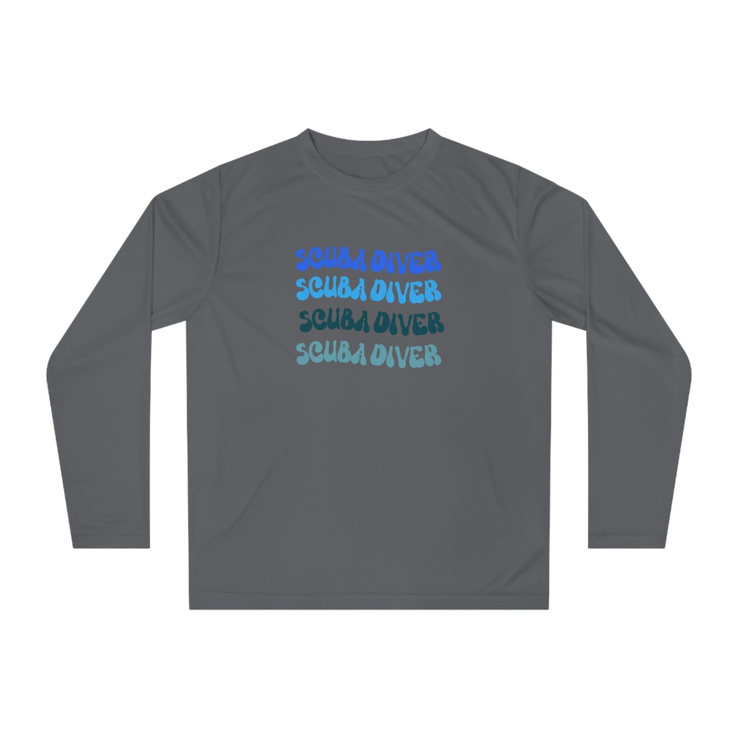 Scuba Diver Rash Guard- Retro Font