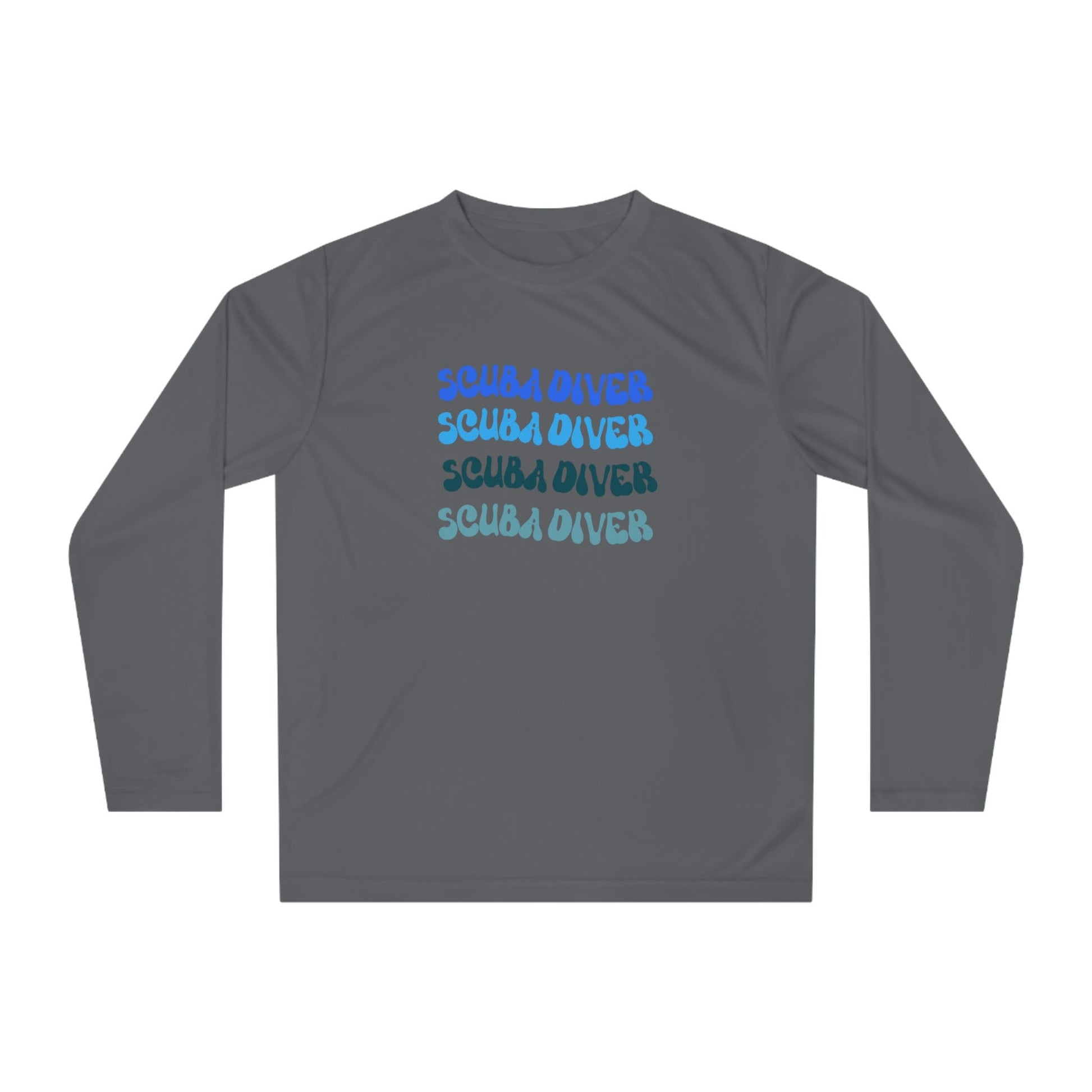 Scuba Diver Rash Guard- Retro Font