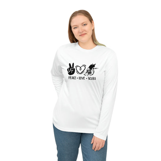 Peace Love Scuba- Women's Scuba Rash Guard